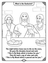 What is the Eucharist? Coloring page1